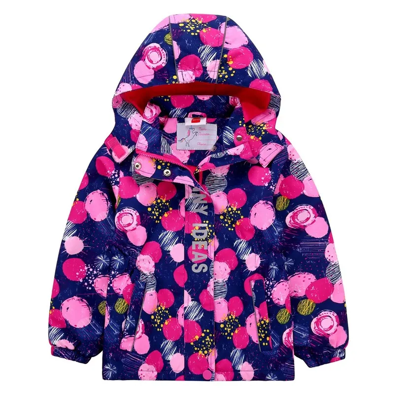 

New 2022 spring autumn child kid clothes baby girls jackets coats windproof waterproof inner polar fleece