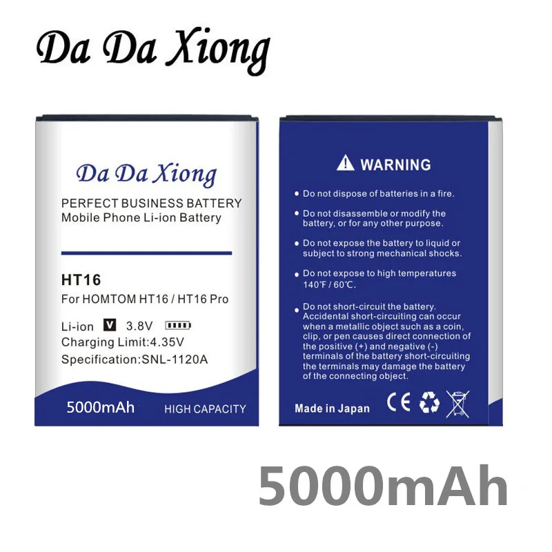 

5000mAh 0 cycles HT16 Newly Production Battery For Homtom HT16 HT 16 Pro Phone High quality Battery Replacement+Tracking Number