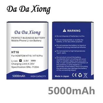 

5000mAh 0 cycles HT16 Newly Production Battery For Homtom HT16 HT 16 Pro Phone High quality Battery Replacement+Tracking Number