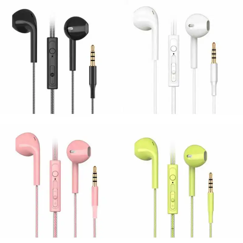 

Candy Colors Wired Headphones Bass Stereo Earbuds Sports Waterproof Earphone Music Headsets for Samsung iphone for Xiaomi Huawei