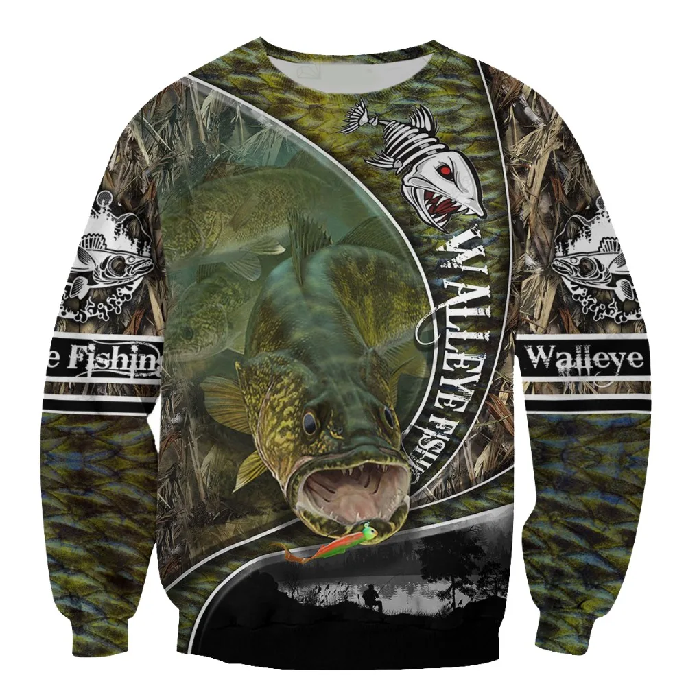 Spread Stores WALLEYE FISHING 3D 2403 Hoodie All Over Plus Size (5)