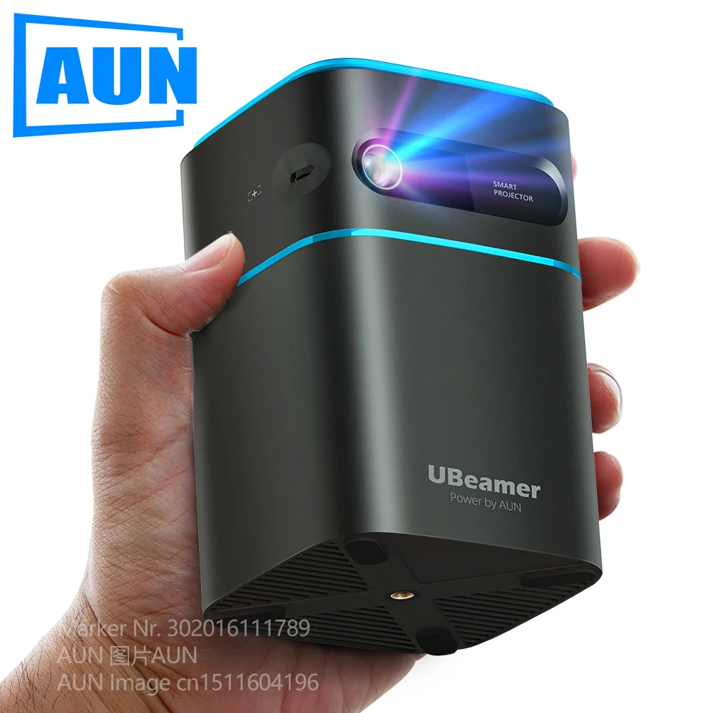AUN лазерный проектор Ubeamer 1 Pro Android 9 мини 4K Full HD декодирование видео домашний