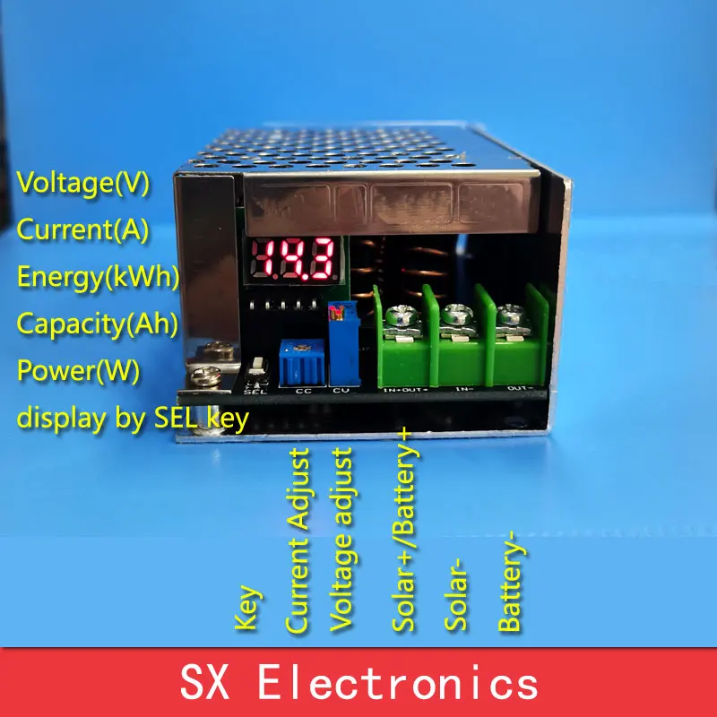 MPPT контроллер солнечного заряда 100V25A понижающий заряд все виды батареи