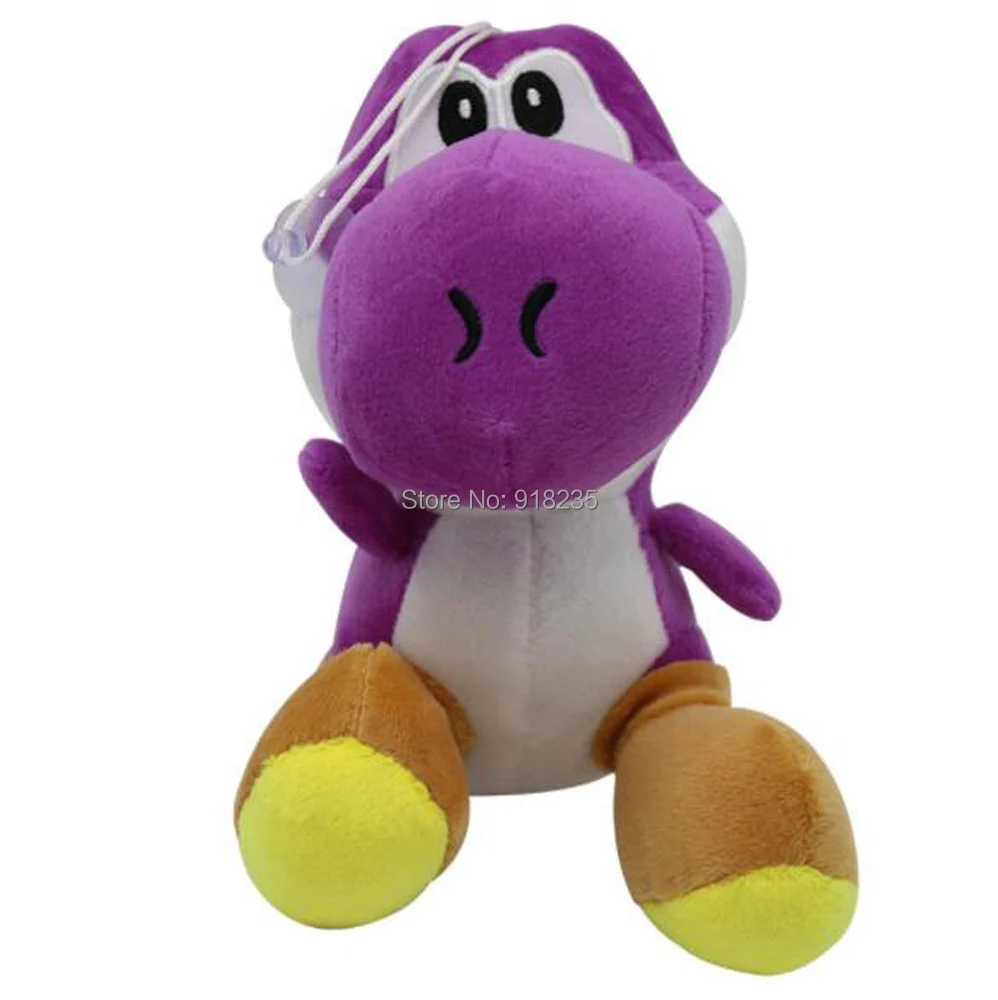 10/лот 10 цветов Super Mario Bros Yoshi 17 см плюшевые куклы для детей мягкие вечерние подарочные мягкие игрушки - Цвет: Purple