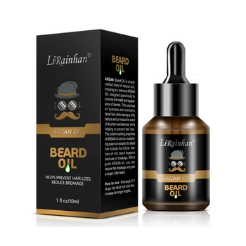 

Professional Men Beard Oil Moisturizing Nourishing Soften Mustache Beard Care Anti-drying Growth Essential Oil 30ml MKXJ