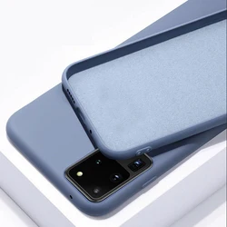 Luxury Soft Liquid Silicone Case - Available in 8 Colors - Note 10 Lite (Lavender Gray)