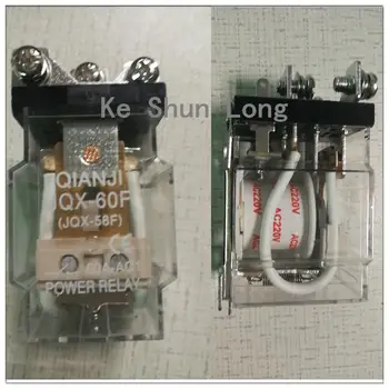 

Free Shipping Original New QIANJI JQX-60F-1Z JQX-60F（JQX-58F） DC12V 12VDC DC24V 24VDC AC220V 220VAC 60A 5PINS Intermediate relay