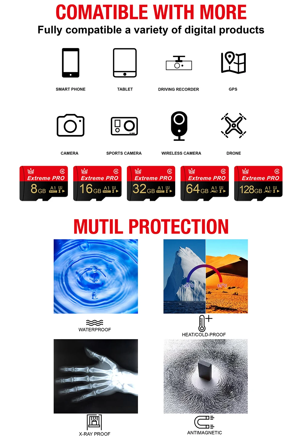 Карта памяти 128 Гб 64 Гб высокоскоростные карты micro sd/tf класса 10 32 Гб mini tarjea microsd 16 Гб 256 ГБ 512 ГБ флэш-карта