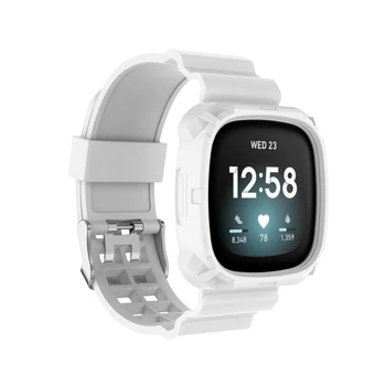 

For -Fitbit Versa 3 Smart Watch Band For Sense Wristband Soft Silicone Straps