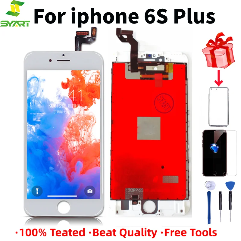100% протестированный сенсорный ЖК экран для iPhone 6S Plus дисплей с сенсорным экраном
