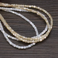 Perles de coquillage d'eau douce blanches naturelles, cylindre de nacre, pour la fabrication de bijoux tendance, bricolage de colliers et de Bracelets pour femmes 5