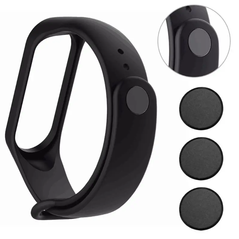 

3 Pcs Buckle For xiao mi mi band Strap Mi Band 5 4 3 2 1 Strap Pattern Button Bracelet Miband 5 Wrist Strap Accessory