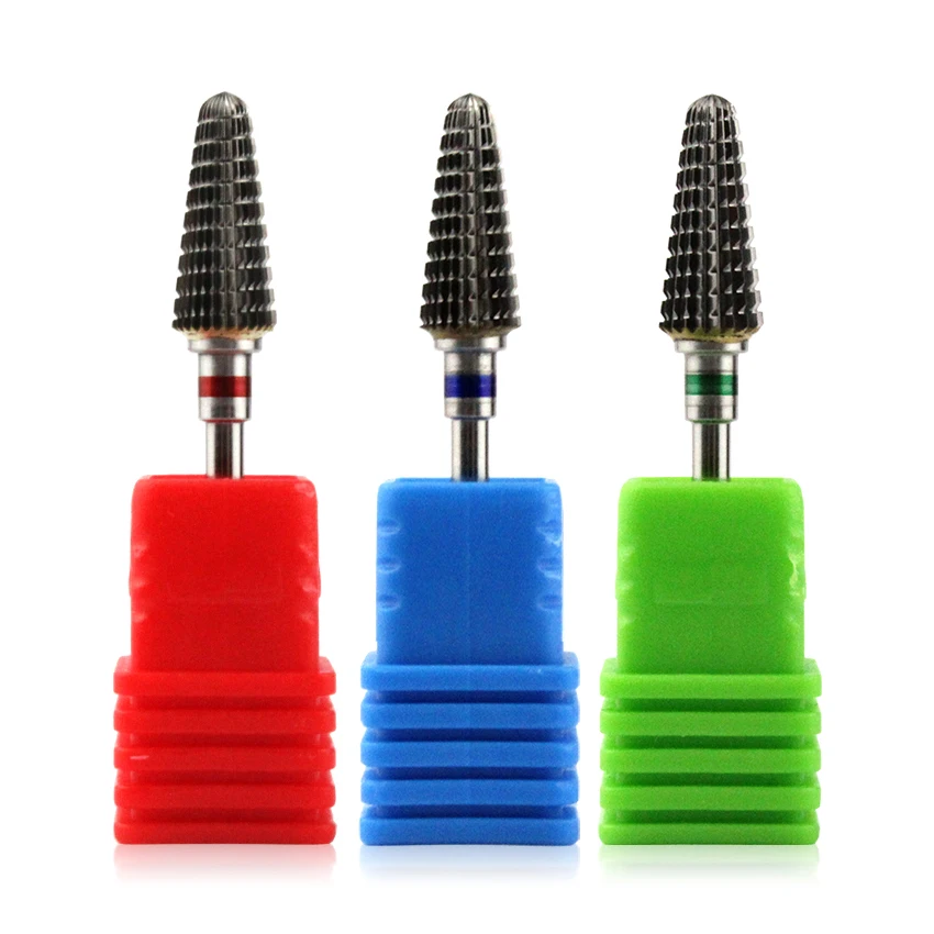

1Pcs Tungsten Steel Electric Nail Drill Bit Accessories Umbrella Shape UV Gel Polish Remove File Manicure Pedicure Tools