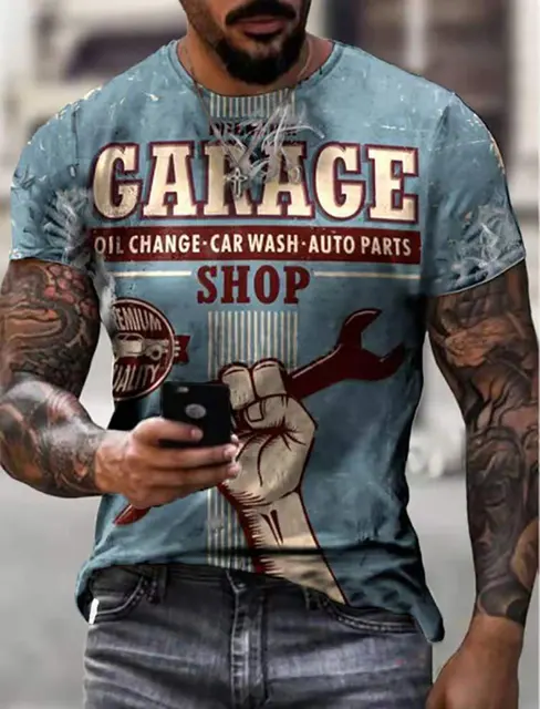 Fashion Men's T-shirt Oversized Short Sleeve 3D Shirt T-shirt Summer Harajuku Ethnic Letters Print Printed Clothes Men Camiseta 06