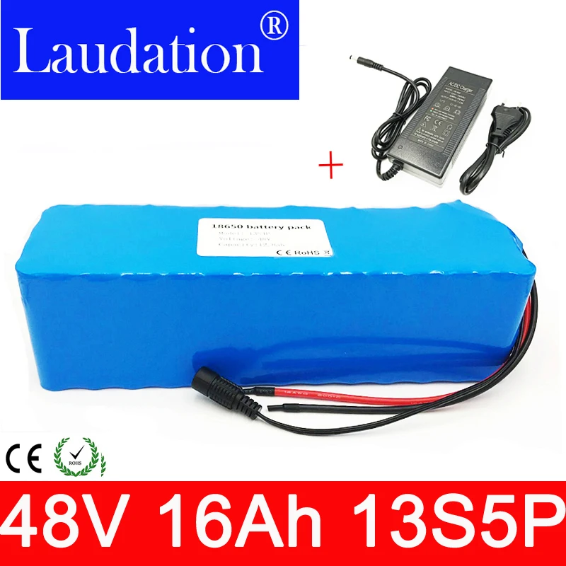 13s5p Высокая мощность 48 В 16AH батарея для электрического велосипеда 48V16AH