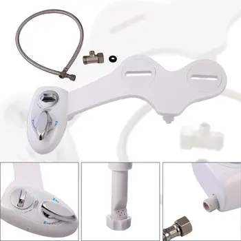 

Bathroom Bidet Toilet Seat Attachment Fresh Water Spray Clean Kit Non-electric