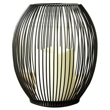 

Hollow Candle Holder Iron Candle Holder Black Coffee Table Geometric Shapes Decoration Living Room Candle Holder