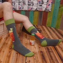 Осенне-зимние мужские носки с цветочным рисунком, носки Harajuku, хип-хоп спортивные носки для скейтборда, уличная одежда, хлопковые носки, подарки для мужчин