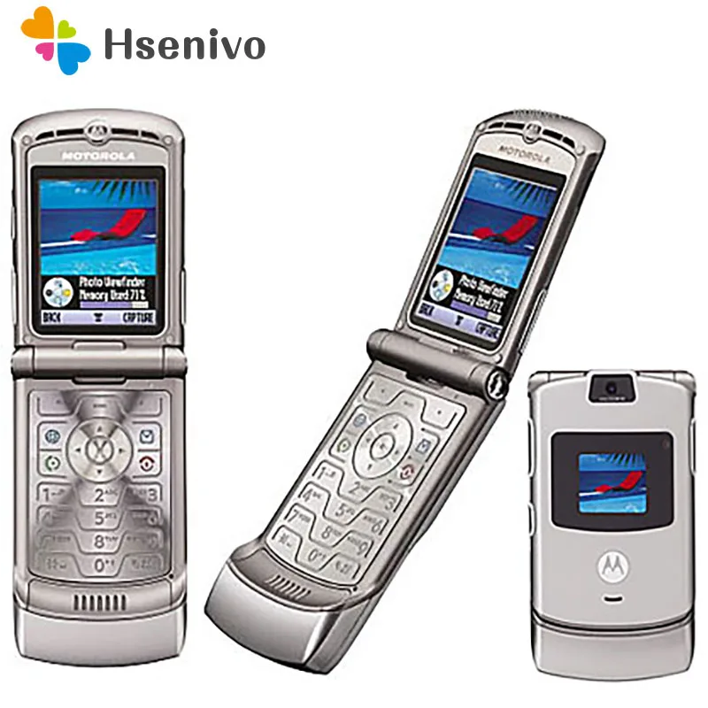 Оригинальный Motorola Razr V3 100% хорошее качество Мобильный телефон один год гарантии