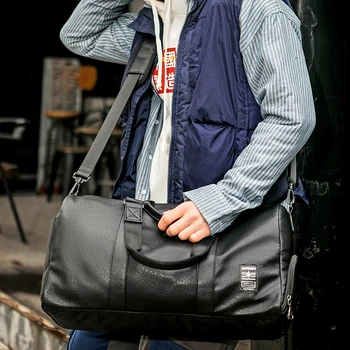 

Fashion Trend Male Training Gym Bags Large Capacity Duffle Bags Business Package Minimalist Design Single Shoulder Bag Handbags