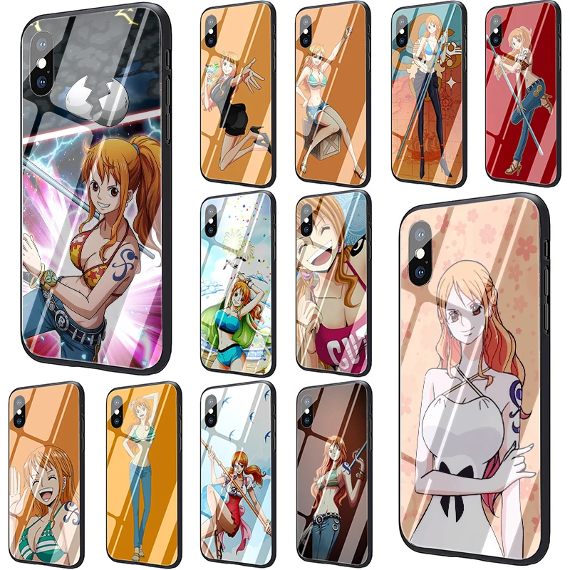 Один кусок Nami закаленное стекло чехол для телефона iphone 5 5s SE 2020 6 6s 7 8 Plus X XR XS 11 pro