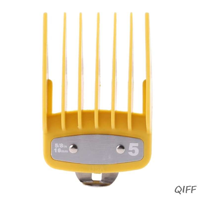 1PC/2PCS Professional Cutting Guide Comb Hair Clipper Limit Comb with Metal Clip - Color: C3