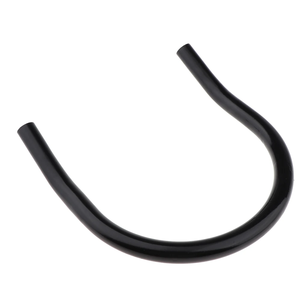 230mm Metal Rear Seat Upswept Frame Hoop Safety Grab Bar Hand Rail for Motorcycle Universal, Black