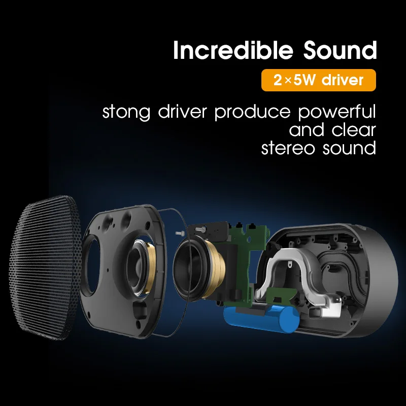 GGMM E2 Bluetooth Speaker Portable 10W True