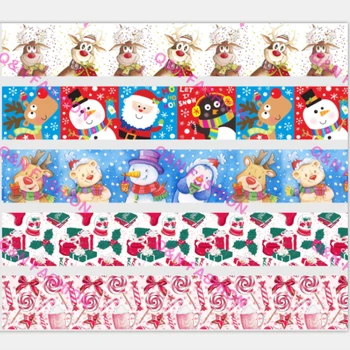 

Q&N ribbon 50Yards 16mm 22mm 25mm 38mm 75mm Christams Grosgrain/FOE Ribbons for DIY Bow Craft Wedding Christmas Party Decoration