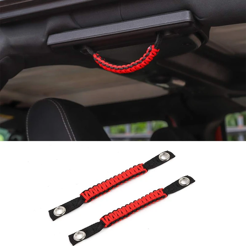 

Car Roof Grab Handles, Grab Grip Handle for Jeep Wrangler JK 2007-2017 Car Accessories (2 Pcs)