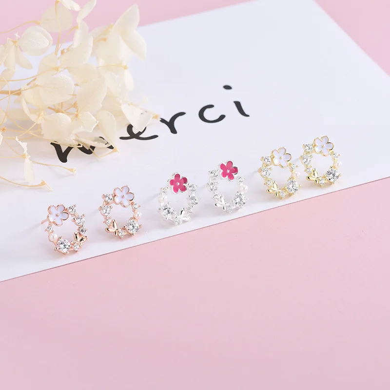 earrings 925 silver jewelry for women wedding wholesale 32