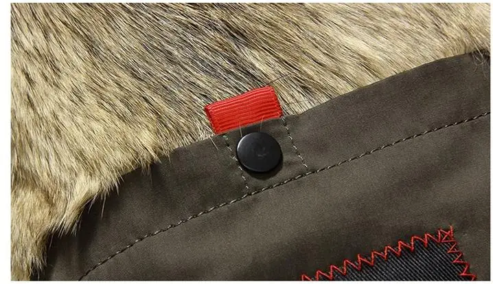 Batmo, Новое поступление, зимняя высококачественная Теплая мужская куртка с капюшоном и подкладкой из волчьего меха, зимние мужские парки со съемным капюшоном, 1125
