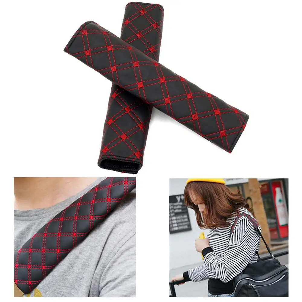 

Practical 2pcs Seat Belt Safety Belt Shoulder Strap Cover Harness Pads Children Protection Car Covers Car Cushion Wholesale CSV