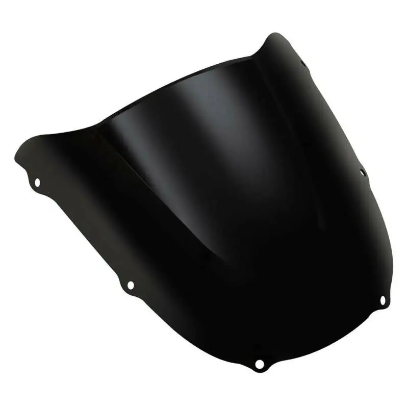 Мотоцикл двойной пузырь лобовое стекло экран для Yamaha Honda Kawasaki Ninja ZX9R ZX-9R ZX900 прозрачный/черный