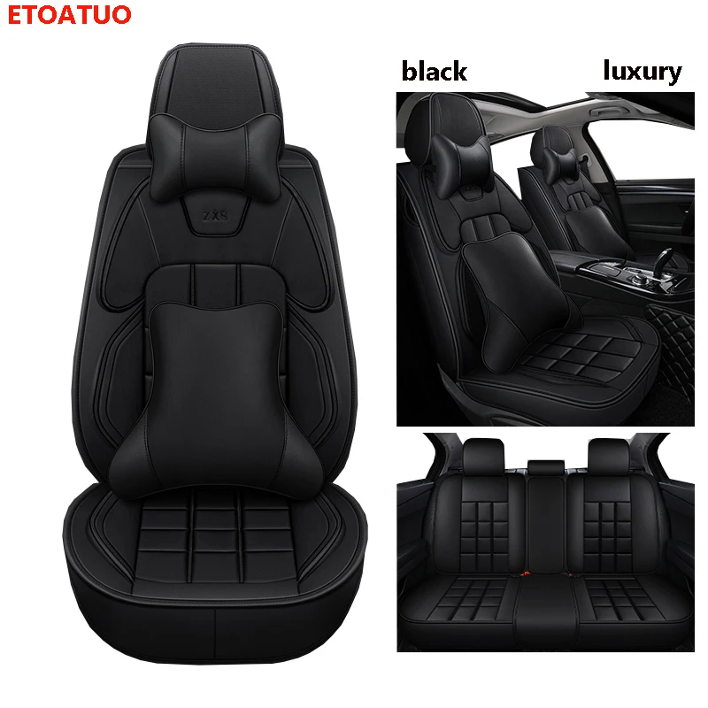 Full Coverage Eco leather auto seats covers PU Leather Car Seat Covers for vw amarok vw golf 2 3