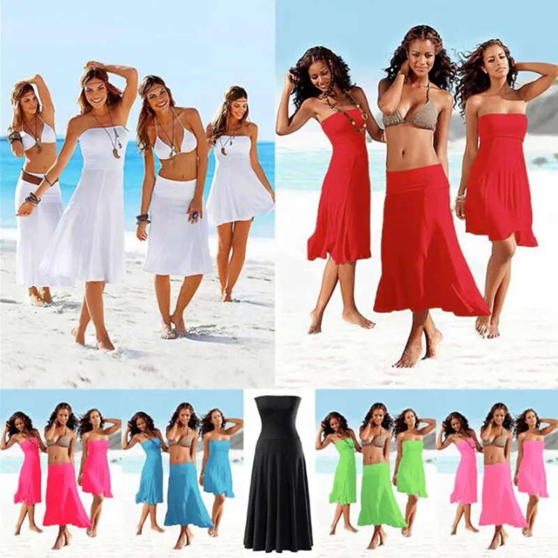 bandeau swim cover up