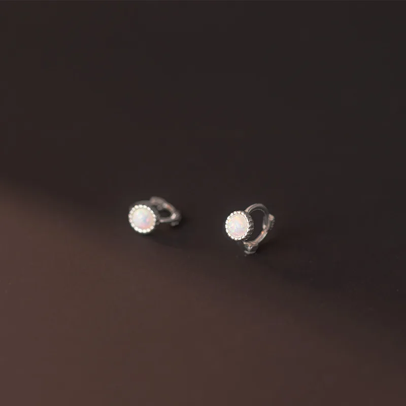 Orecchini cerchi oro bianco 27mm