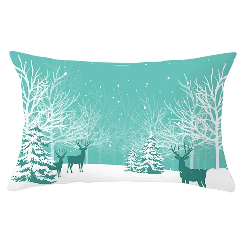 Fuwatacchi Рождество накидки на подушки с принтом «олень» для наволочка Decoratives чехлы на диванные подушки, домашний диван аксессуары 30x50 см - Цвет: PC12728