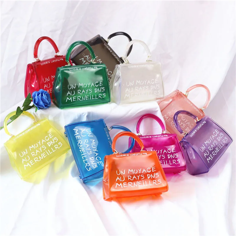 

transparent bags for women 2019 clear bag jelly handbag luxury designer handbags high quality crossbody shoulder vintage 2 size
