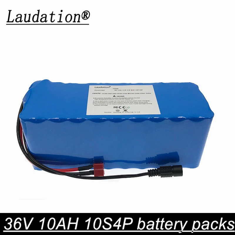 

laudation 36V 10AH electric bicycle battery pack 18650 Li-Ion Battery 500W High Power and Capacity 42V Motorcycle Scooter+BMS