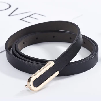 

New Fashion Alloy Buckle Retro Ladies Thin Belt Wild Jumpsuit Body Figure Ladies High Quality Belts Women Dress Skirt Decoration