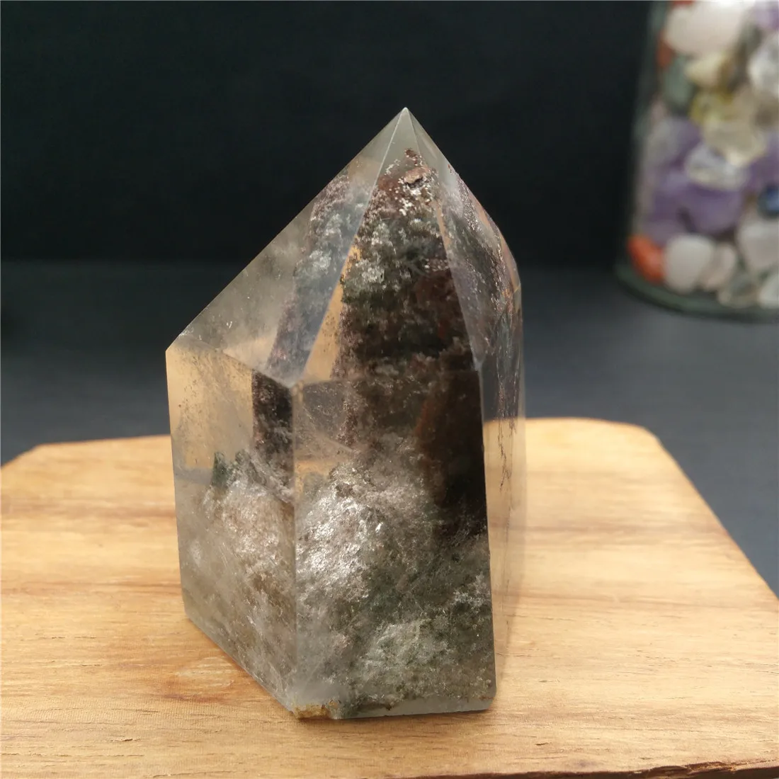 Призрак кристалл Кварцевый башня натуральные камни Phantom Wicca ccrystal Islande Пьер Naturelle Cristaux целебный домашний декор. Медитация