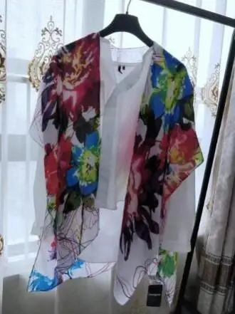 Мандарин desigual женский длинный красный шарф с геометрическим рисунком, осень-весна, Испанский Дизайн, подарки на день рождения - Цвет: Мандарин