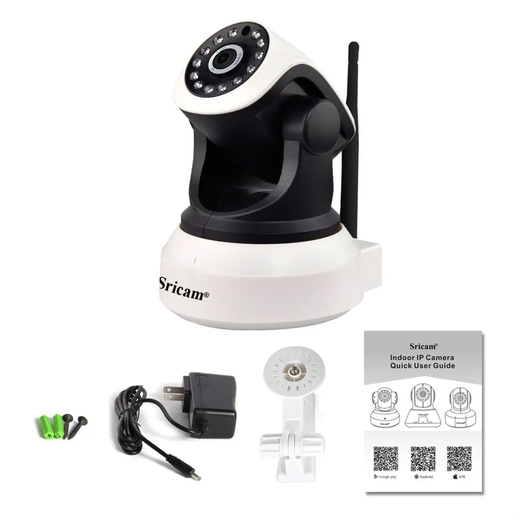 

Sricam SP017 HD Wireless Security IP Camera Wifi Two-Way Audio IR-Cut Night Vision Audio Surveillance Alarm Indoor Baby Monitor