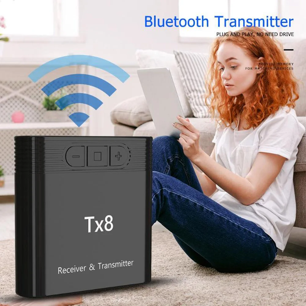 TX8 беспроводной Bluetooth 4 0 передатчик приемник музыкальный аудио адаптер для