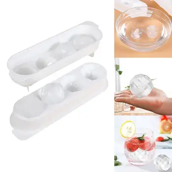

1PC Plastic Whiskey Ice Cube Ball Maker Mold Kitchen Gadgets Sphere Mould Party Bar Tray Plastic Molds 3D Diamond Ice Tray Mould
