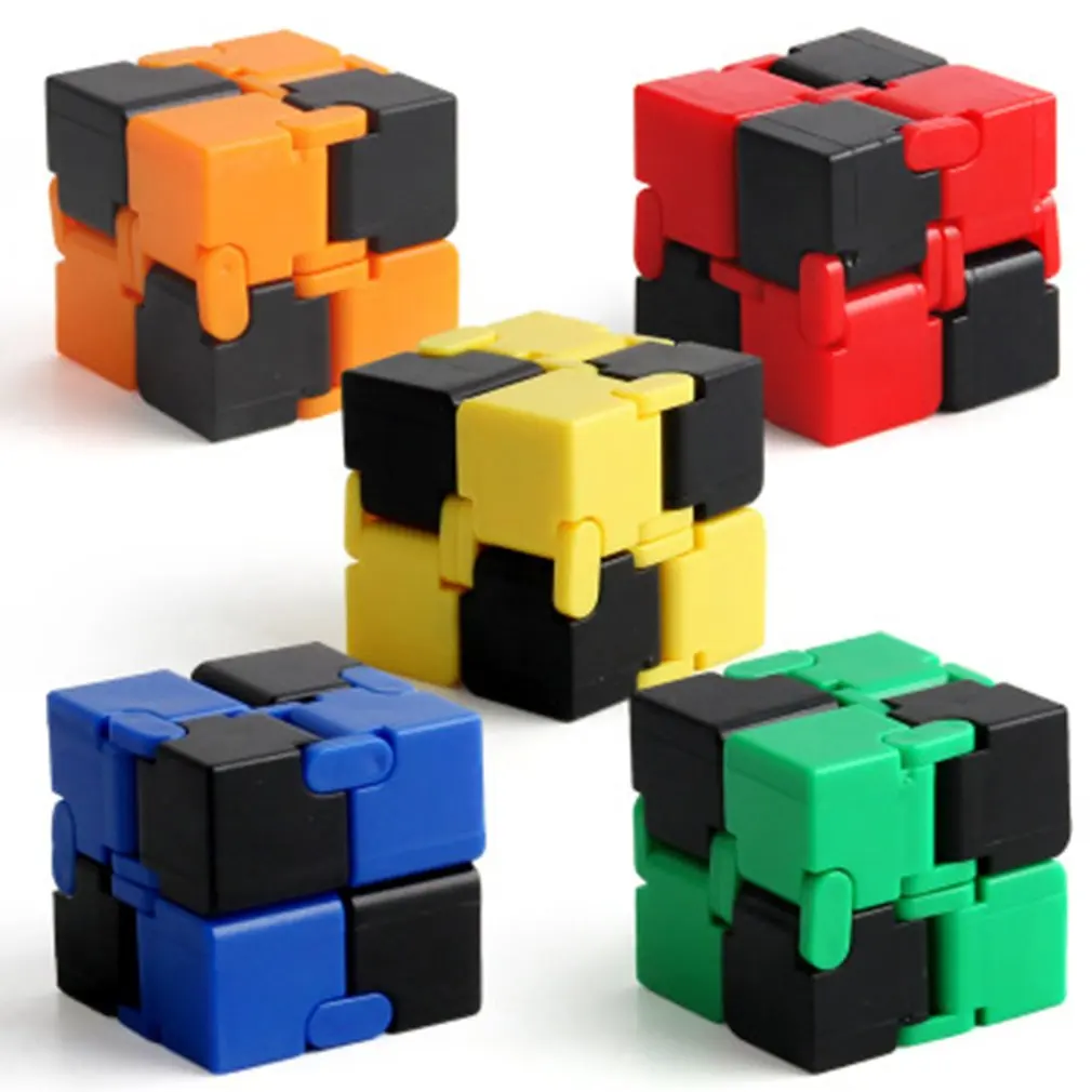 Magic Unlimited Magic Cube Decompression Folding Fingertip Decompression Cube Puzzle Creative Toy