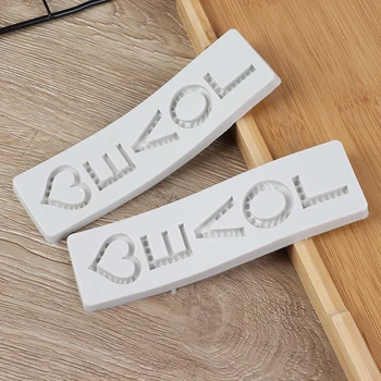 

New LOVE heart letter shape fondant cream chocolate cake mold silicone mold gray