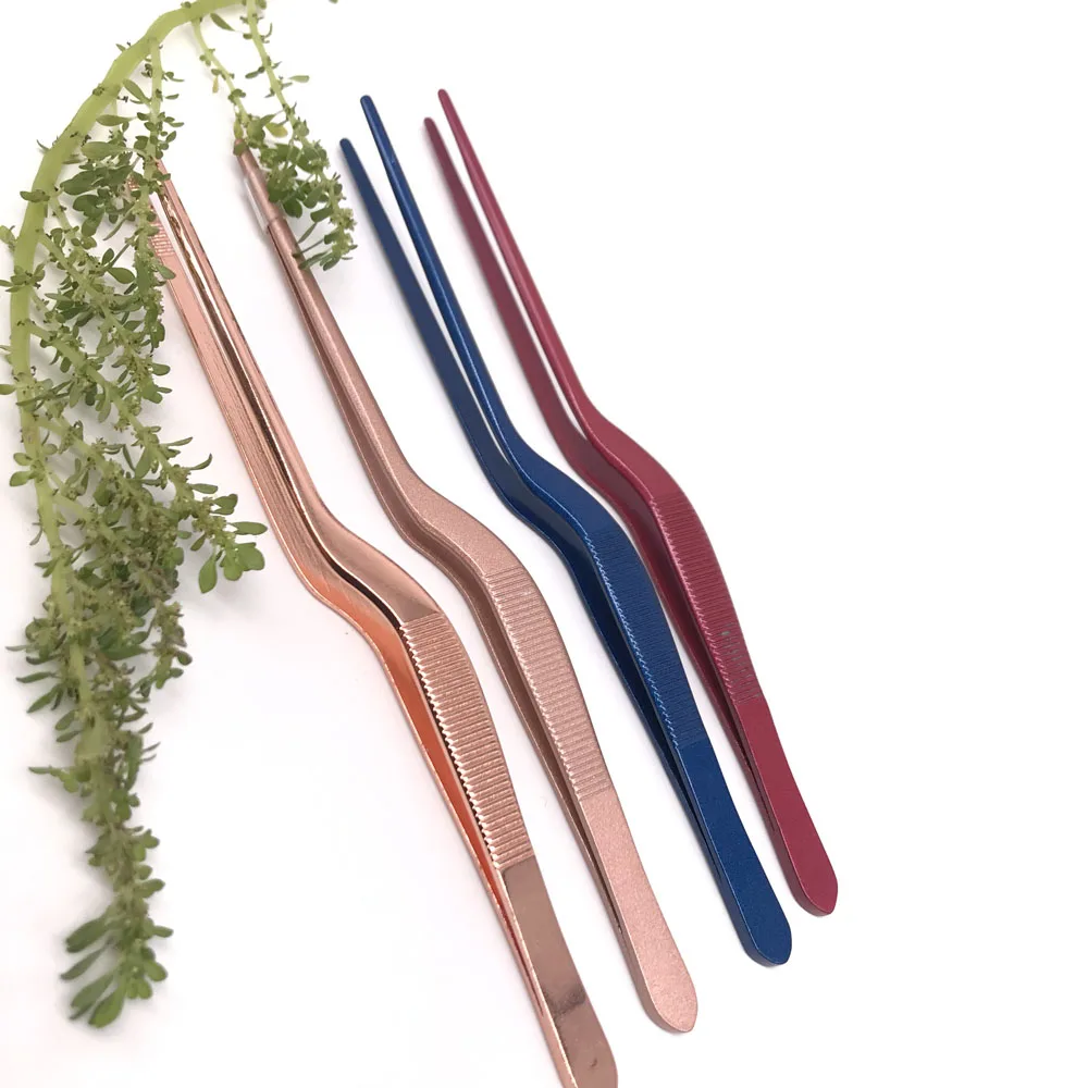

Seafood Tools Kitchen Wobble Plate Tweezers Tongs Multiple Types Professional Chef Plating Stainless Steel Chef Western food