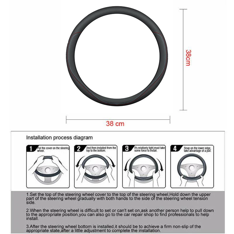 Universal-38CM-Car-Steering-Wheel-Cover-Leather-Car-steering-sleeve-Car-Auto-Steering-Wheel-covers-Carbon